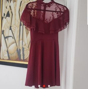 Vintage, high collar dress
